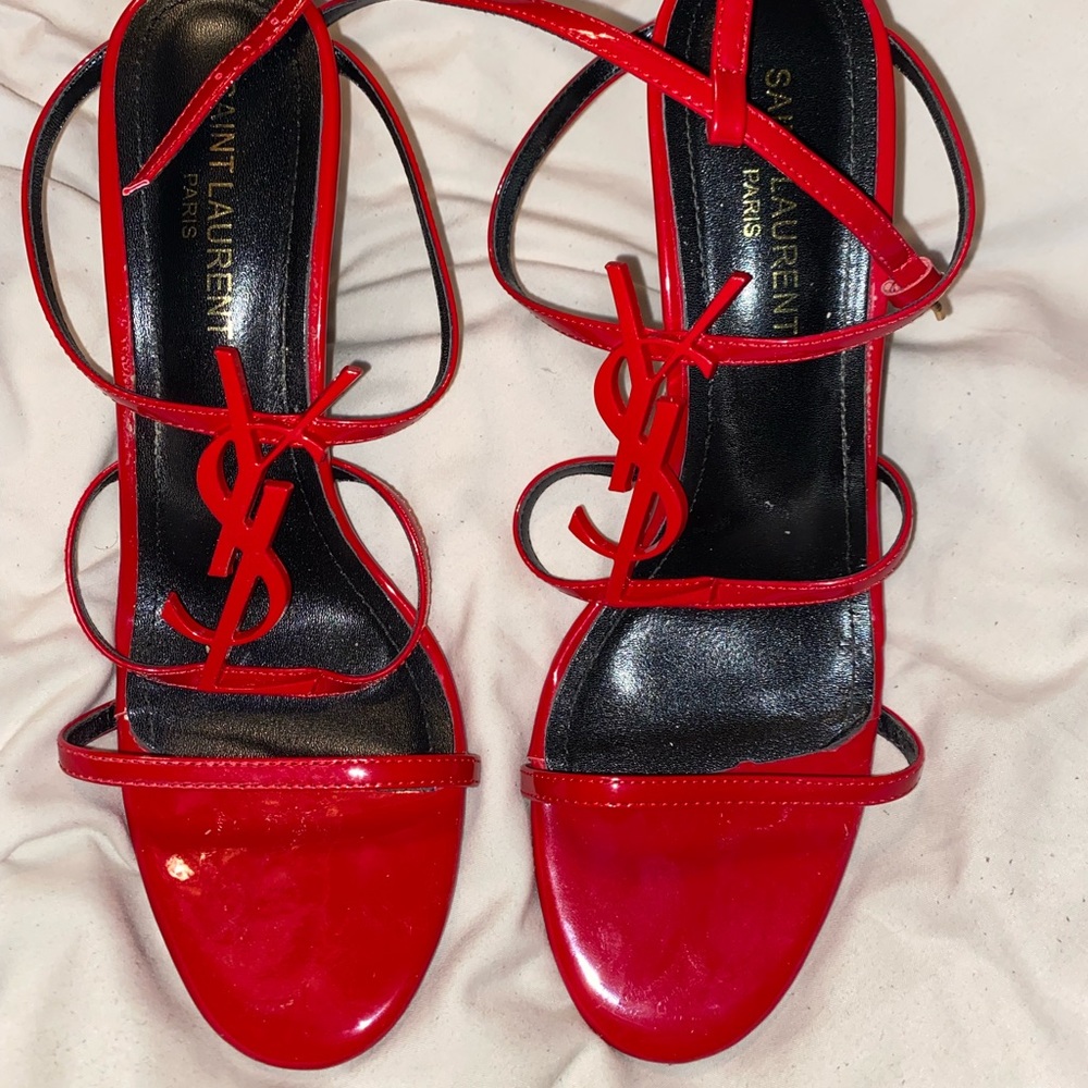 Red YSL Cassandra Heels